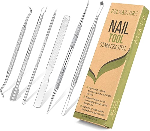 6-Pack Stainless Steel Ingrown Toenail Removal and Nail Care Tools