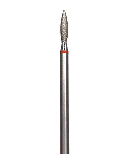 Diamond Flame Nail Drill Bit with Rounded Tip for Manicure and Pedicure