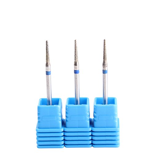3pcs Needle-Shaped Cuticle Drill Bits for Manicure