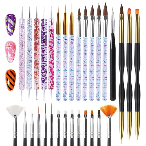 31-Piece Nail Art Brush and Dotting Tool Set