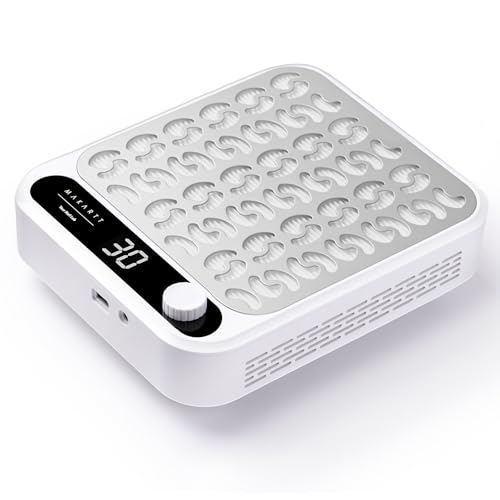 Makartt Nail Dust Collector with Adjustable Speed and Reusable Filter