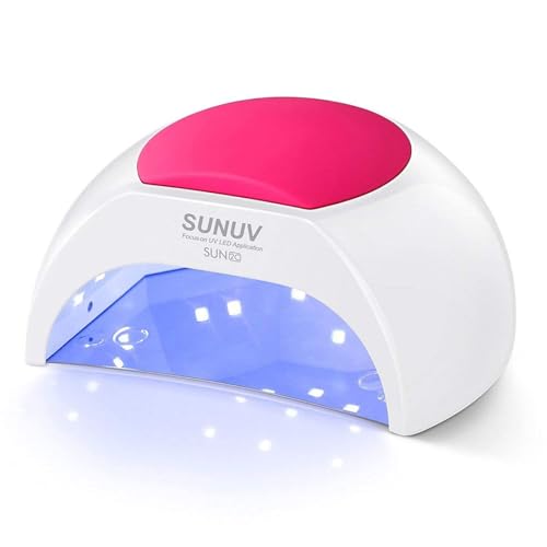 SUNUV UV LED Nail Lamp with Smart Sensor and 4 Timer Settings