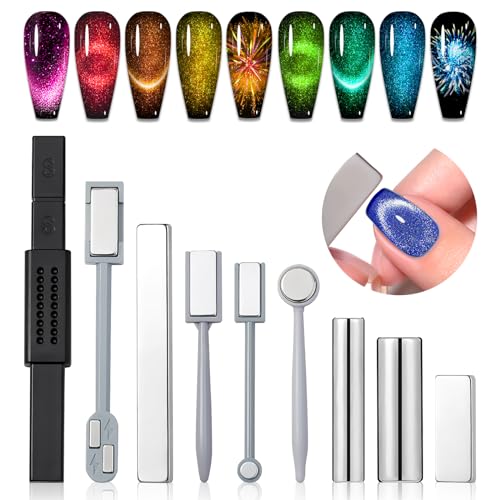Saviland Cat Eye Nail Magnet Tool Set - 9 Pieces