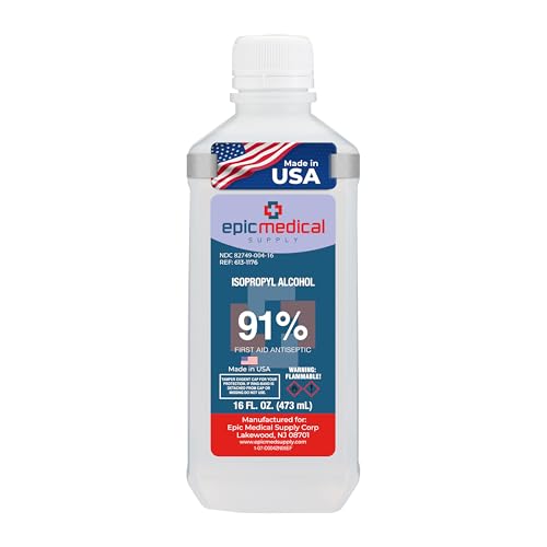 91% Isopropyl Alcohol Multipurpose Antiseptic - 16 oz Bottle