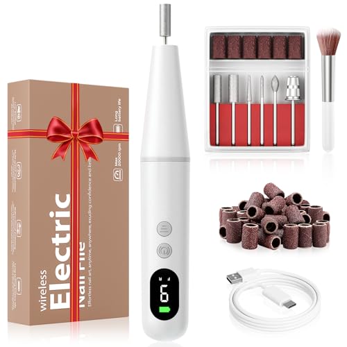 Cordless Electric Nail Drill Kit for Acrylic and Gel Nails