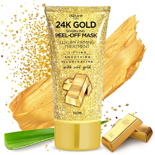 24K Gold Firming Peel Off Face Mask with Hyaluronic Acid and Collagen