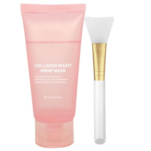 Collagen Overnight Wrapping Peel-Off Facial Mask for Hydration and Firming