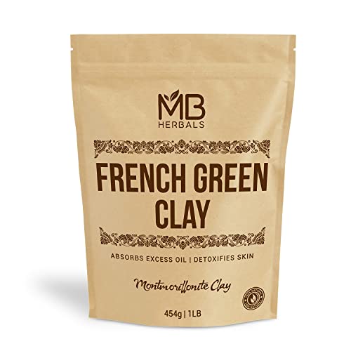 MB Herbals 100% Pure French Green Clay, 1 lb