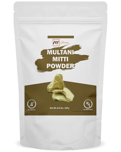 Pure Natural Multani Mitti (Fuller's Earth) Clay Powder - 0.50 lbs