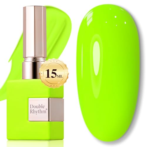 Double Rhythm 15ml Neon Green Soak-Off Gel Nail Polish