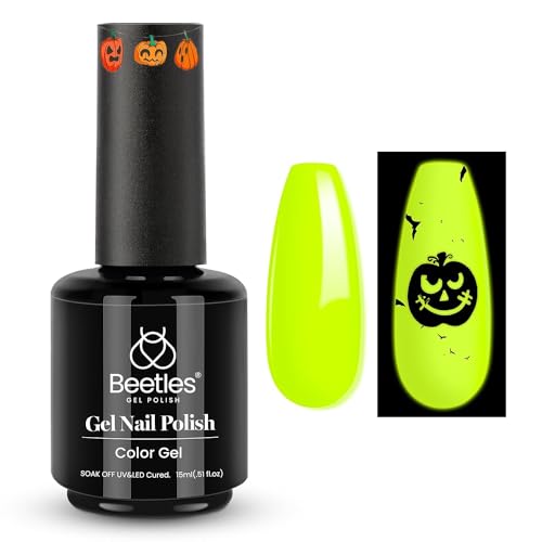 Beetles Luminous Yellow Glow-in-the-Dark Gel Nail Polish