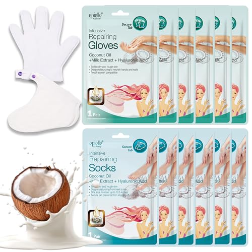 Intensive Repair Hand and Foot Masks for Dry, Cracked Skin