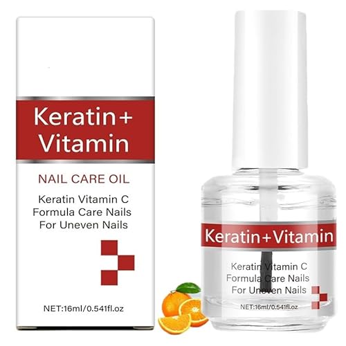 Keratin and Vitamin C Nail & Cuticle Oil for Strengthening and Hydration