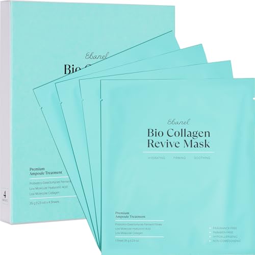 Ebanel Bio Collagen Hydrating Face Mask 4-Pack