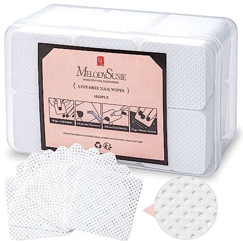 MelodySusie Lint-Free Nail Wipes ,  1050 Pieces