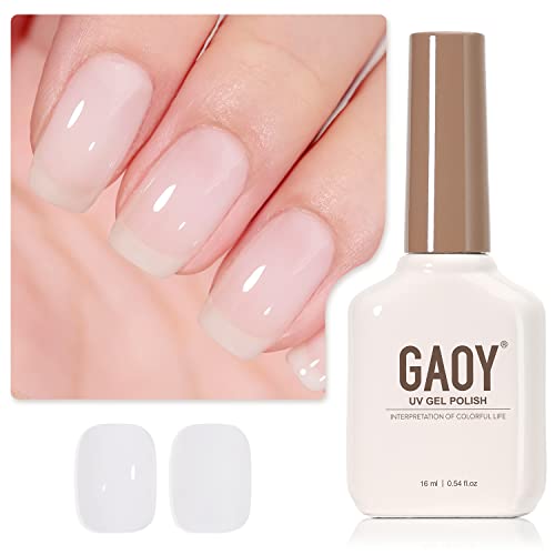 Milky White Nude Gel Nail Polish 16ml ,  Soak Off UV LED Cure