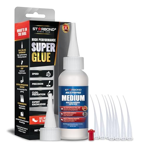 Starbond Medium Super Glue Pro Kit - Fast, Strong Cyanoacrylate Adhesive