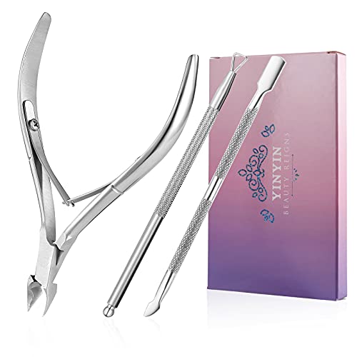 Professional 3-in-1 Stainless Steel Cuticle Trimmer Set