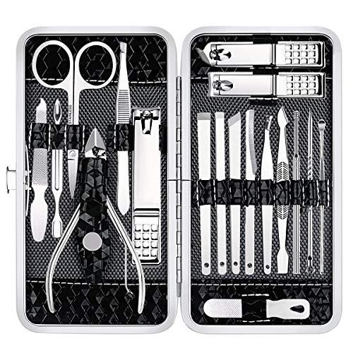 Professional Nail Clippers and Grooming Kit with Travel Case