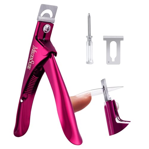 Acrylic Nail Clippers with Adjustable Angles and Replacement Blade