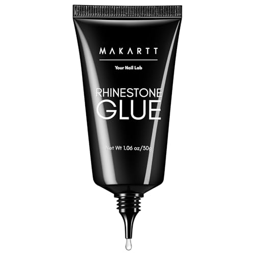Makartt Super Strong Rhinestone Nail Glue Gel ,  30ML UV Cured Adhesive for Nail Charms and Decorations