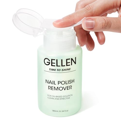 Gellen Non-Acetone Nail Polish Remover with Jasmine Scent, 6.09 Fl Oz