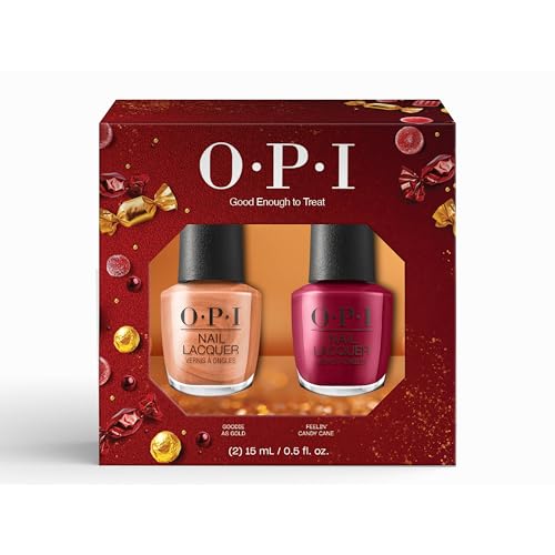 OPI Nail Lacquer Duo Pack - Gold and Burgundy Holiday Shades