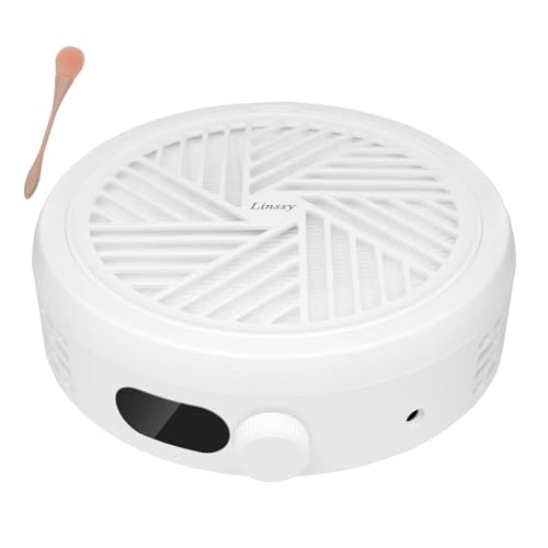 Linssy Compact Nail Dust Collector with Dual Filters and Dust Brush