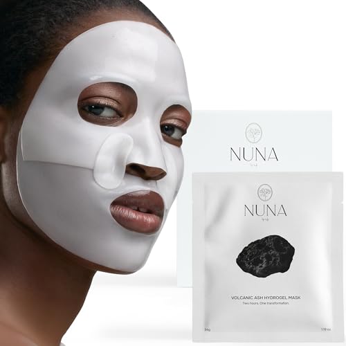NUNA Volcanic Ash Hydrogel Face Masks ,  Detoxifying and Deep Hydrating Mask