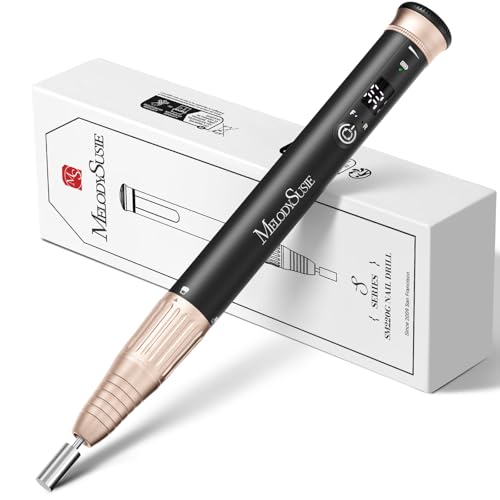 Cordless Nail Drill with Stepless Speed Control and Rechargeable Battery