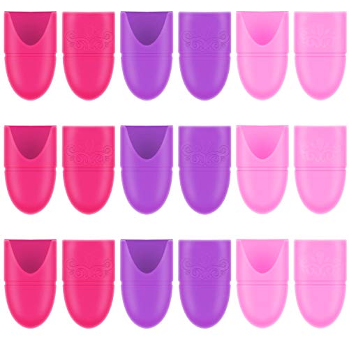 Silicone Nail Soak Off Cap Clips ,  30 Pack in Purple, Rosy, and Pink