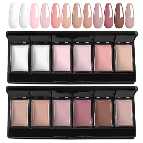 AIMEILI Solid Gel Nail Polish Set - 12 Vibrant Colors