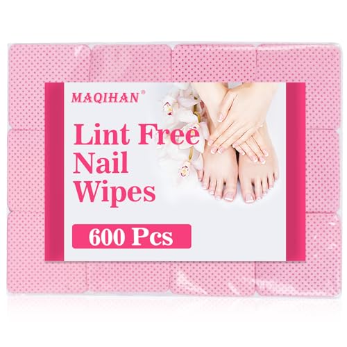 MAQIHAN Lint-Free Nail Wipes - 600 pcs