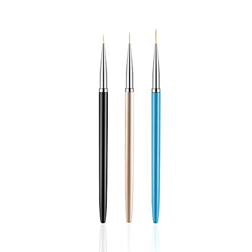 3-Piece Nail Art Liner Brush Set