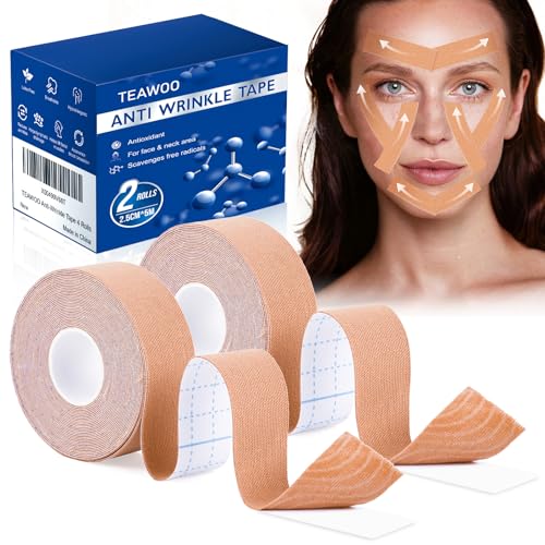 TEAWOO Anti-Wrinkle Facial Tape for Skin Tightening and Wrinkle Reduction