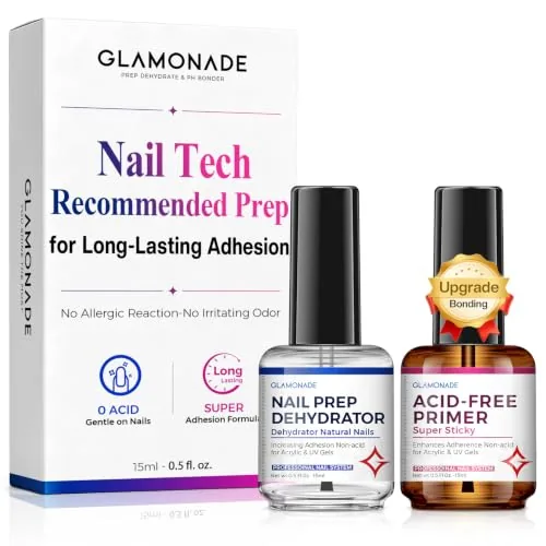 Glamonade Acid-Free Nail Dehydrator and Primer Set