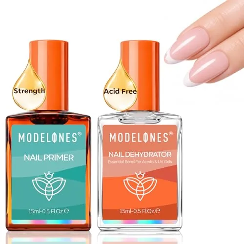 modelones Nail Dehydrator and Primer Set HEMA-Free 15ml