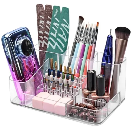 CGBE 28-Hole Acrylic Nail Drill Bit Organizer