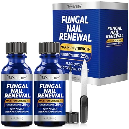 VTROUY Toenail Fungus Treatment 25% Undecylenic Acid 2-Pack