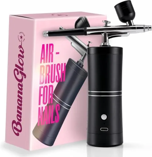 Banana Glow Cordless Nail Airbrush Kit 23PSI