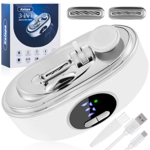 Kalapa 3-in-1 Electric Nail Clipper with Smart Display
