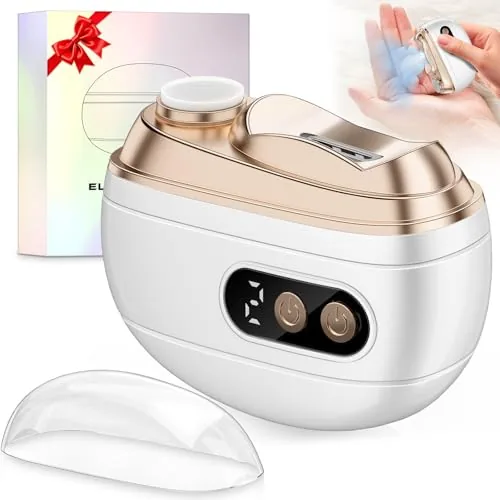 LUBEJR Electric Nail Clipper with LED and Clip Storage