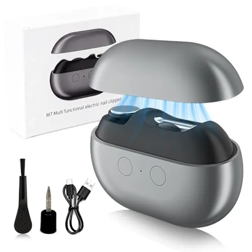 Wudmew 3-in-1 Electric Nail Clipper with LED Light
