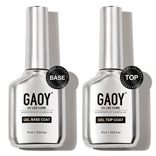 GAOY Glassy Gel Top and Base Coat Set 16ml