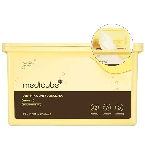 medicube Deep Vita C Sheet Masks, 30-Pack Value Size