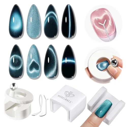 Modelones 5D Cat Eye Nail Magnet with 360 Rotation