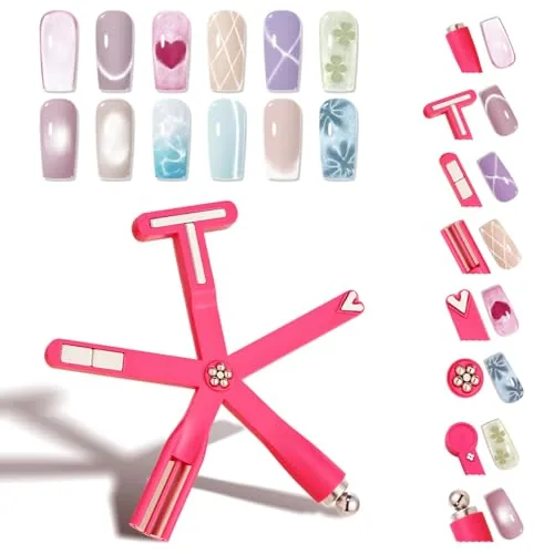 modelones 8-in-1 Cat Eye Nail Magnet Pink
