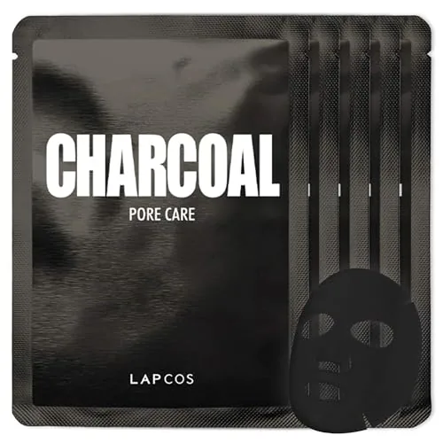 LAPCOS Charcoal Sheet Mask Pore Refining 5-Pack