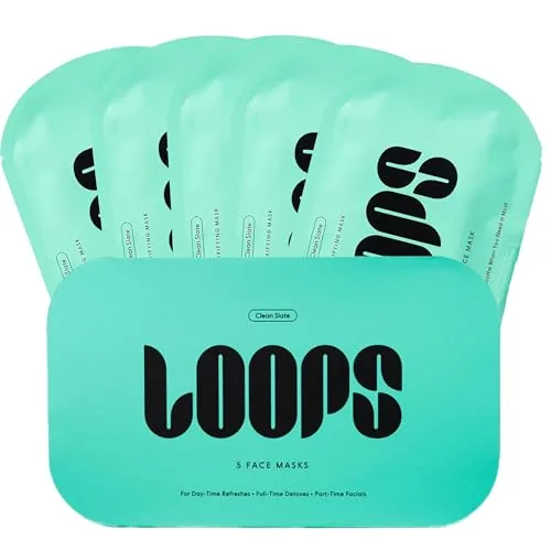 LOOPS Clean Slate Detoxifying Korean Hydrogel Mask 5pc