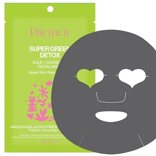 Pacifica Super Green Detox Charcoal Clay Sheet Mask